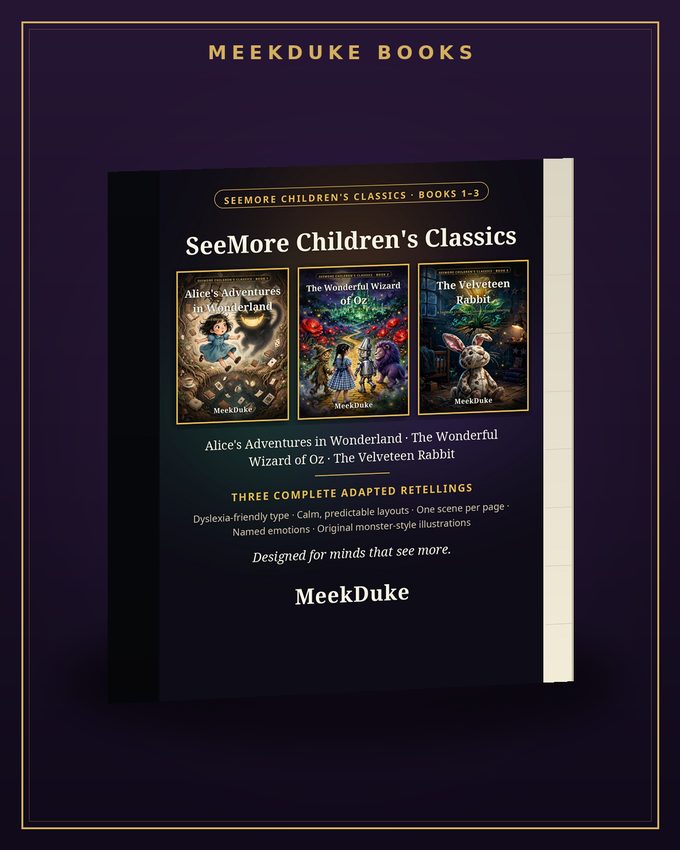 SeeMore Children’s Classics box set — the three print volumes together