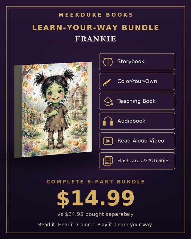 Frankie Learn-Your-Way bundle — storybook, audio and learning pack together