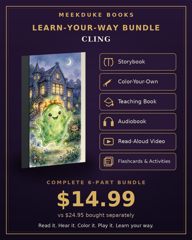 Cling Learn-Your-Way bundle — storybook, audio and learning pack together