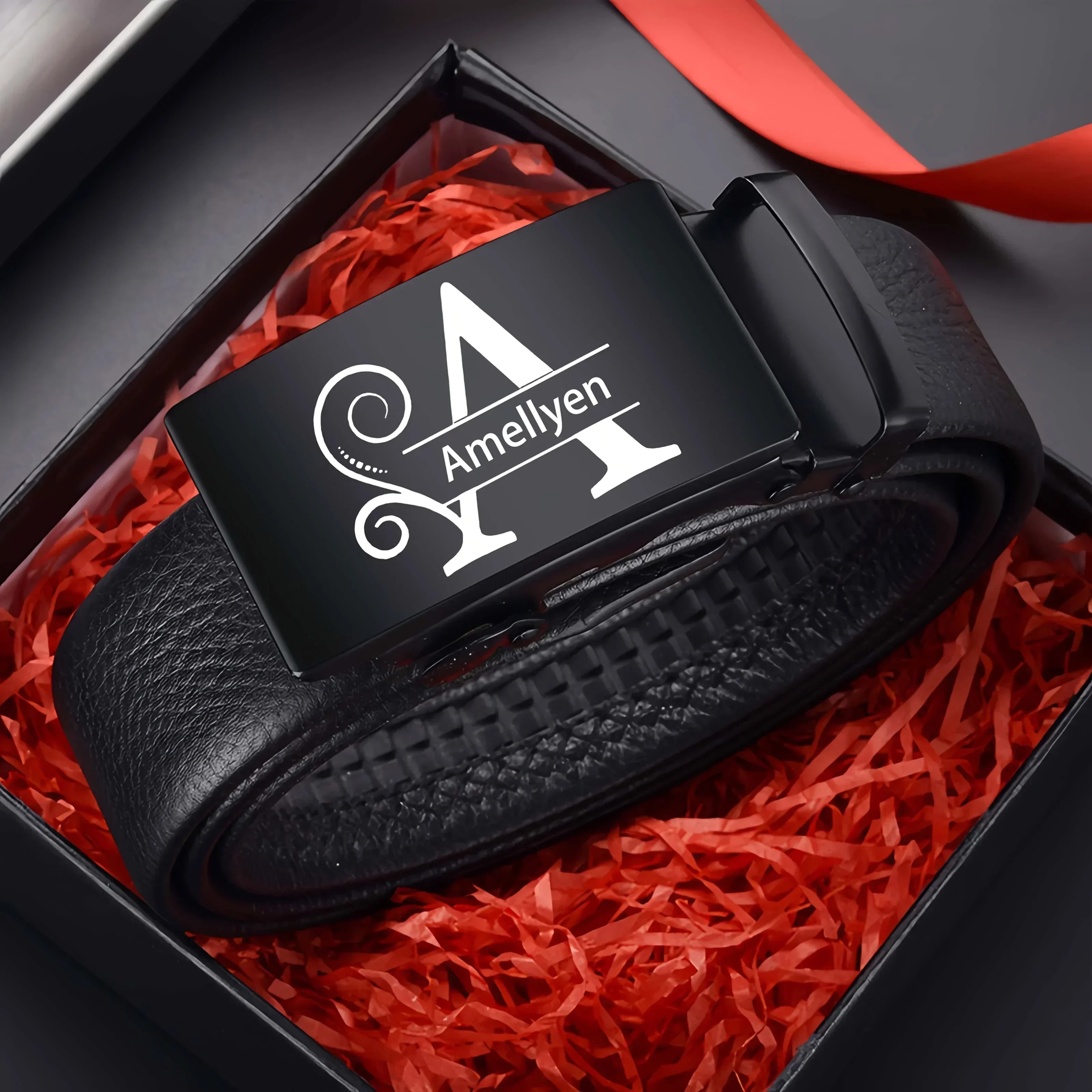 Engraved Crown Belt