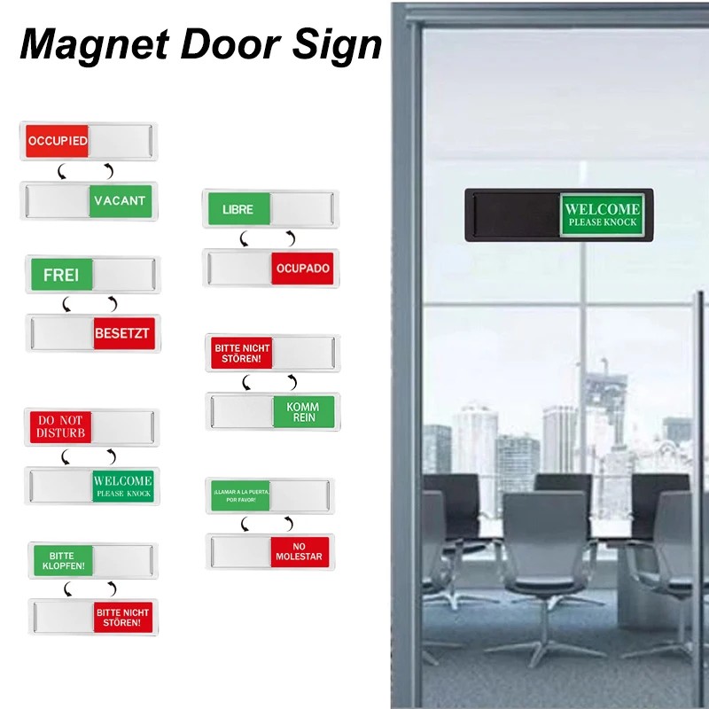 Door Status Slider Sign