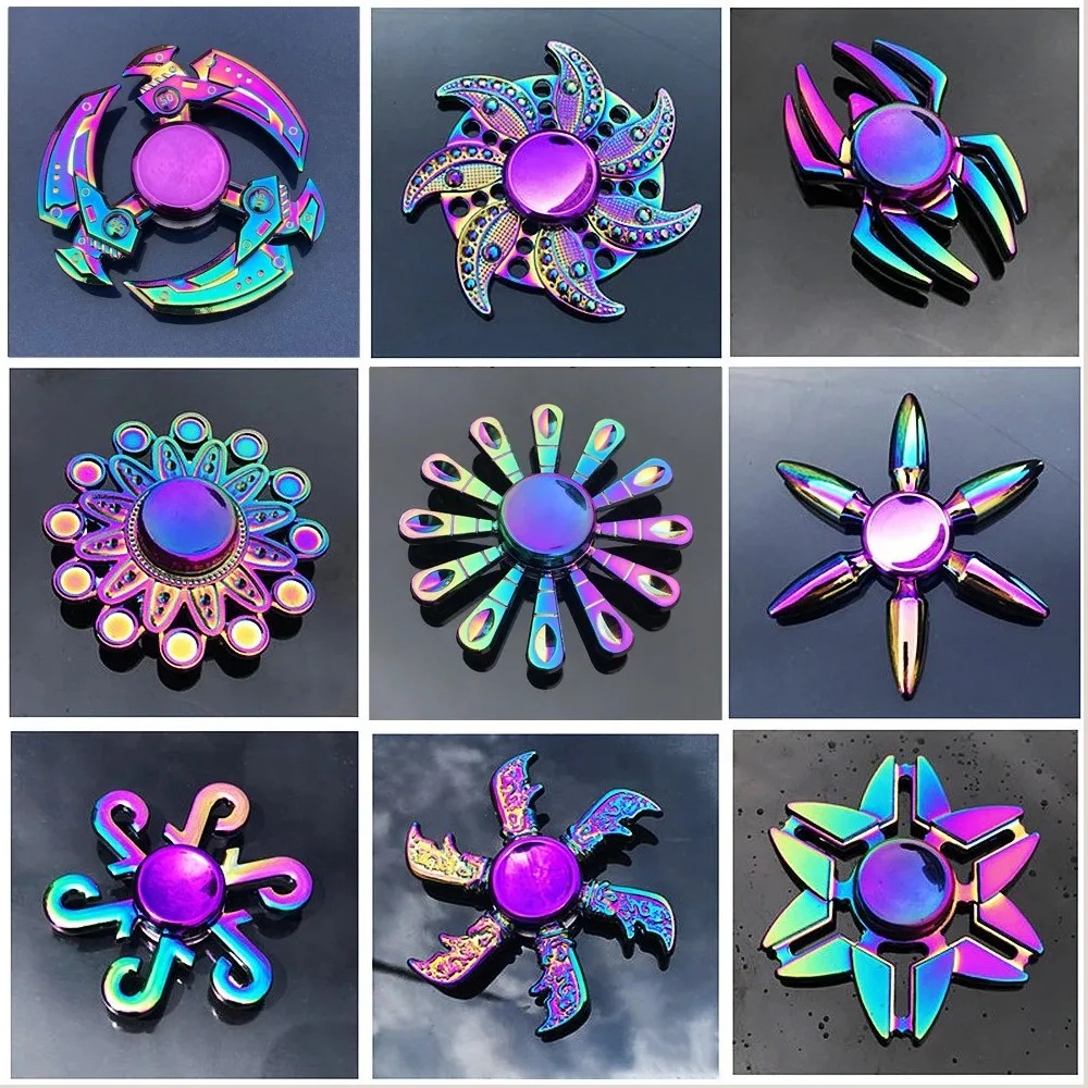 Rainbow Metal Fidget Spinner